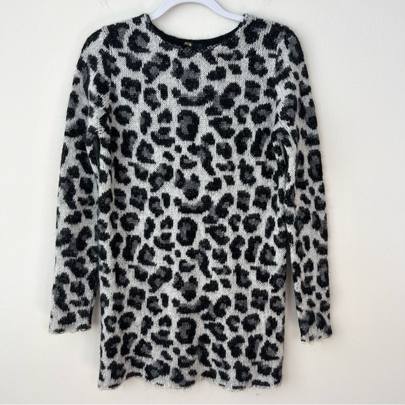 Maje Knitted Leopard Print Sweater Dress - Picture 3 of 6